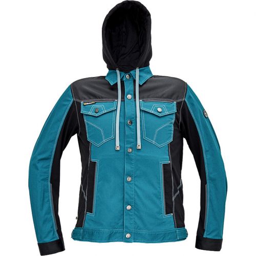 CHAQUETA NEURUM CLS JACKET+HOOD PETROL BLUE